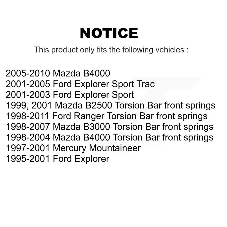 Front Suspension Control Arm And Ball Joint Assembly Stabilizer Bar Link Kit For Ford Ranger Explorer Sport Trac Mazda Mercury Mountaineer B3000 B4000 B2500 KTR-100033