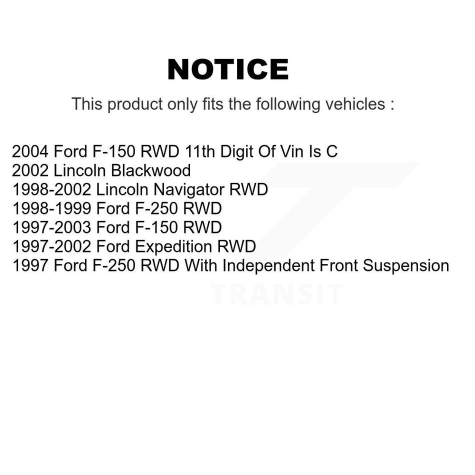 Front Suspension Control Arm And Ball Joint Assembly Stabilizer Bar Link Kit For Ford F-150 Expedition Lincoln Navigator F-250 Blackwood KTR-100050