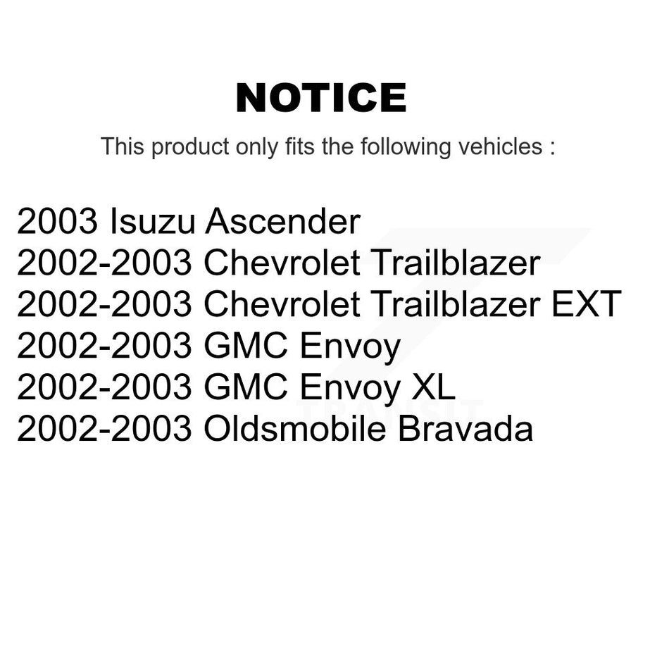 Front Suspension Control Arm And Ball Joint Assembly Stabilizer Bar Link Kit For Chevrolet Trailblazer GMC Envoy EXT XL Oldsmobile Bravada Isuzu Ascender KTR-100208