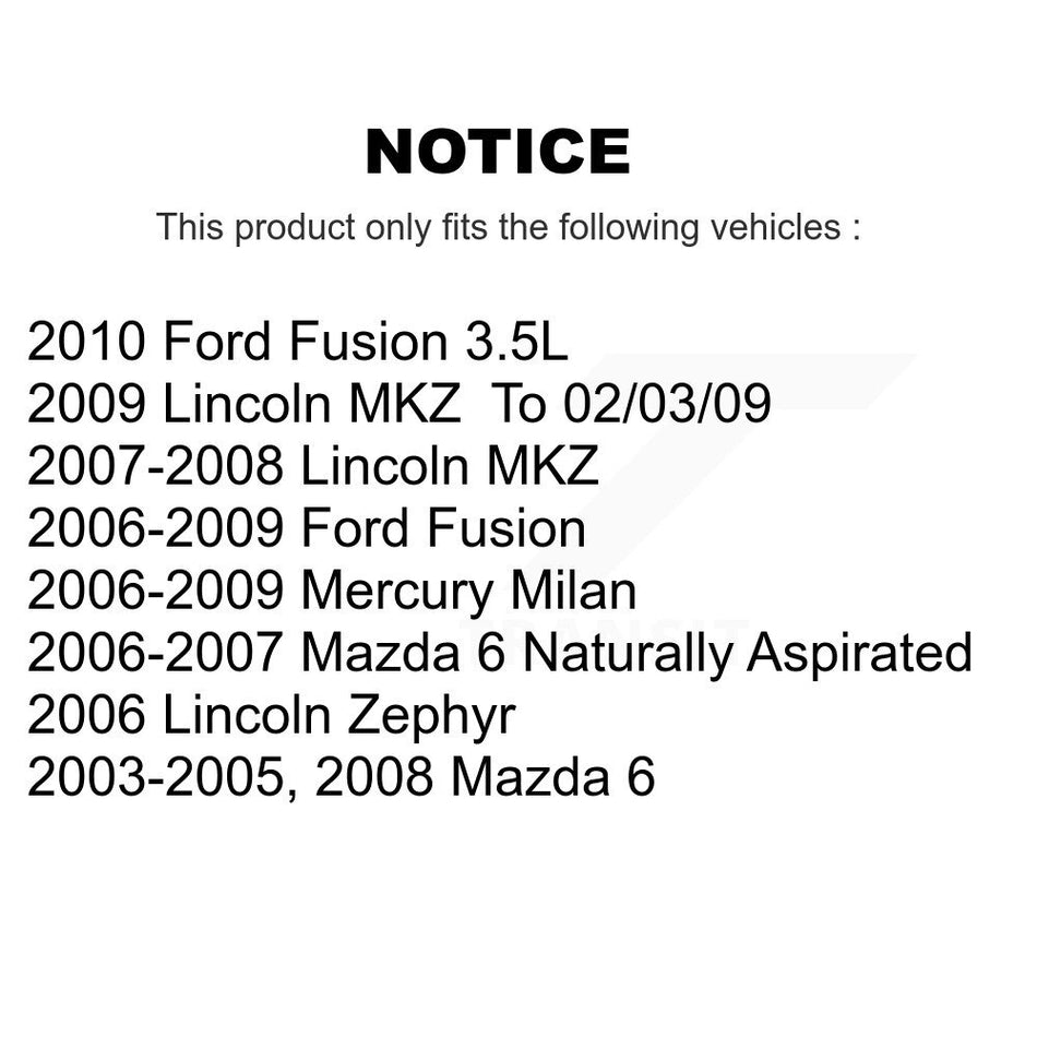 Front Suspension Control Arm And Ball Joint Assembly Stabilizer Bar Link Kit For Ford Fusion Mazda 6 Mercury Milan Lincoln MKZ Zephyr KTR-100275