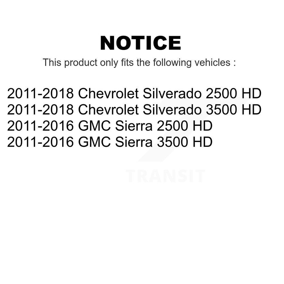 Front Suspension Control Arm And Ball Joint Assembly Stabilizer Bar Link Kit For Chevrolet Silverado 2500 HD GMC 3500 Sierra KTR-100323