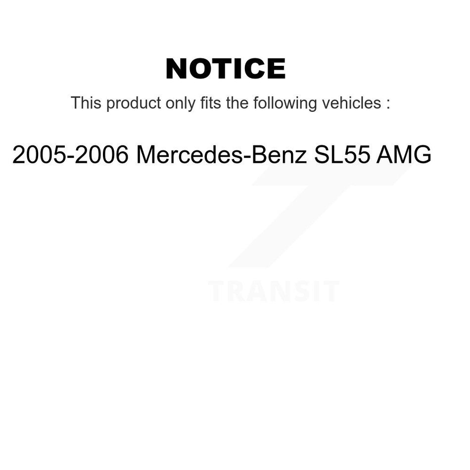 Front Suspension Control Arm And Ball Joint Assembly Steering Tie Rod End Stabilizer Bar Link Kit (8Pc) For 2005-2006 Mercedes-Benz SL55 AMG KTR-100328