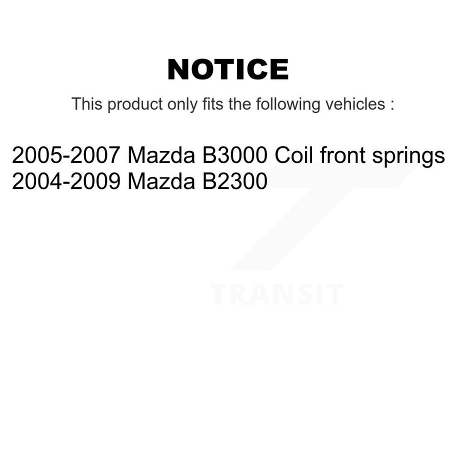 Front Suspension Control Arm And Ball Joint Assembly Steering Tie Rod End Stabilizer Bar Link Kit (8Pc) For Mazda B2300 B3000 KTR-100344