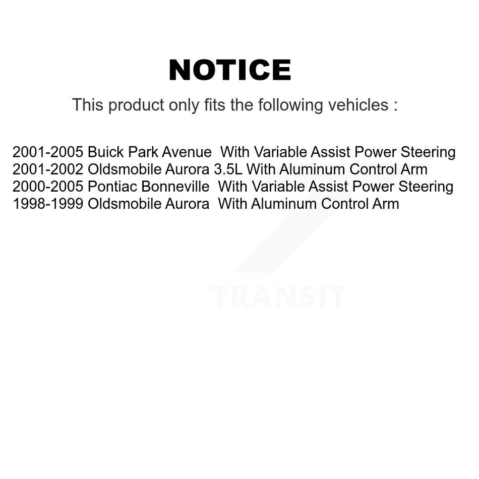 Front Suspension Control Arm And Ball Joint Assembly Steering Tie Rod End Stabilizer Bar Link Kit (8Pc) For Pontiac Bonneville Buick Park Avenue Oldsmobile Aurora KTR-100369