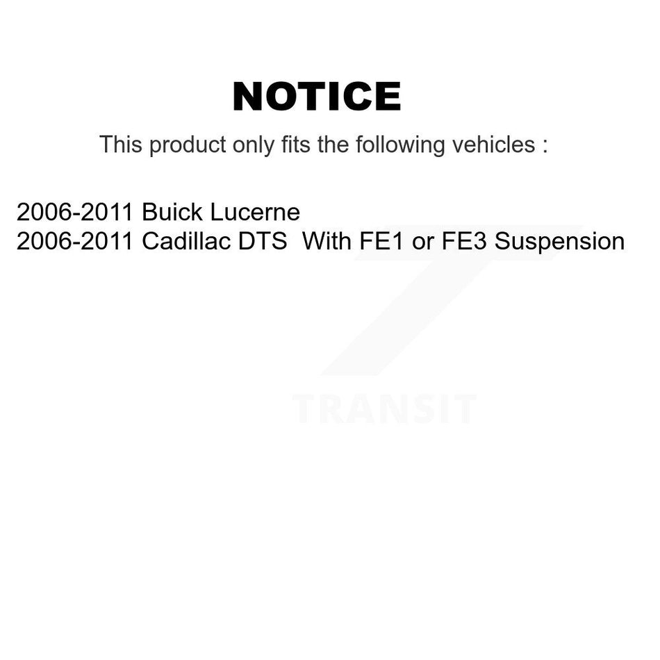 Front Suspension Control Arm And Ball Joint Assembly Steering Tie Rod End Stabilizer Bar Link Kit (8Pc) For 2006-2011 Buick Lucerne Cadillac DTS KTR-100431