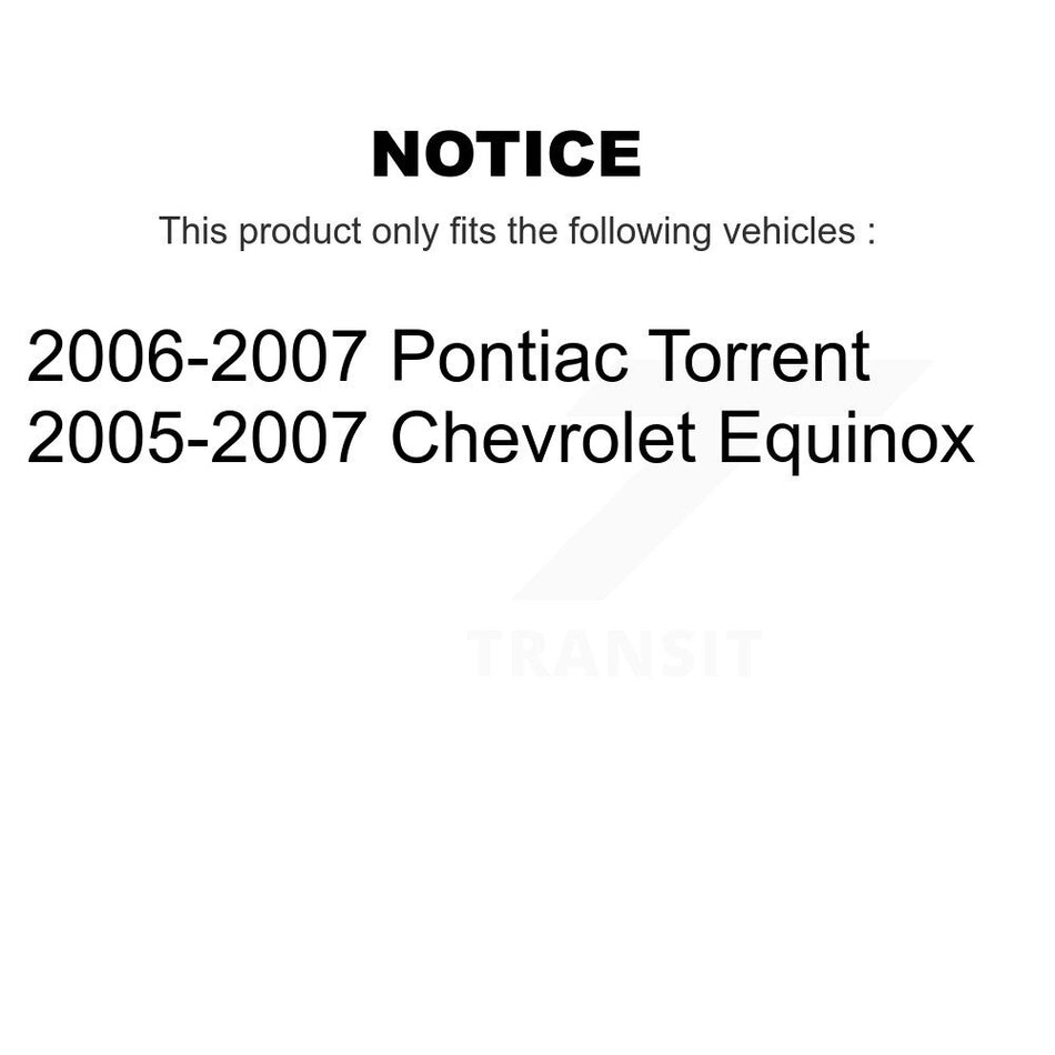 Front Suspension Control Arm And Ball Joint Assembly Steering Tie Rod End Stabilizer Bar Link Kit (8Pc) For Chevrolet Equinox Pontiac Torrent KTR-100470