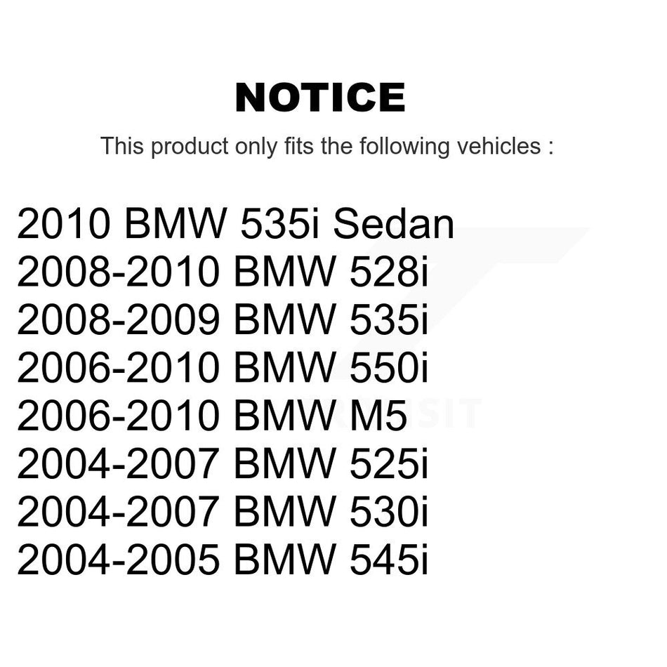 Front Suspension Control Arm And Ball Joint Assembly Steering Tie Rod End Stabilizer Bar Link Kit (8Pc) For BMW 530i 528i 525i 535i 550i 545i M5 KTR-100481