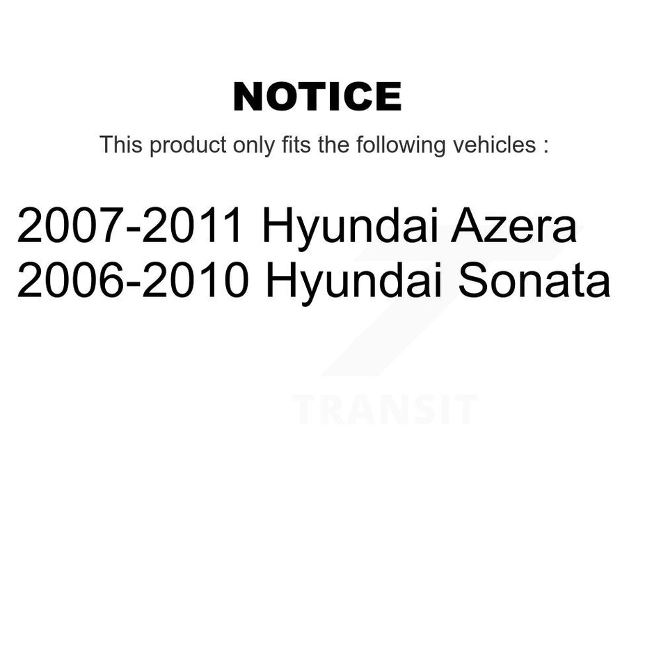 Front Suspension Control Arm And Ball Joint Assembly Steering Tie Rod End Stabilizer Bar Link Kit (8Pc) For Hyundai Sonata Azera KTR-100520