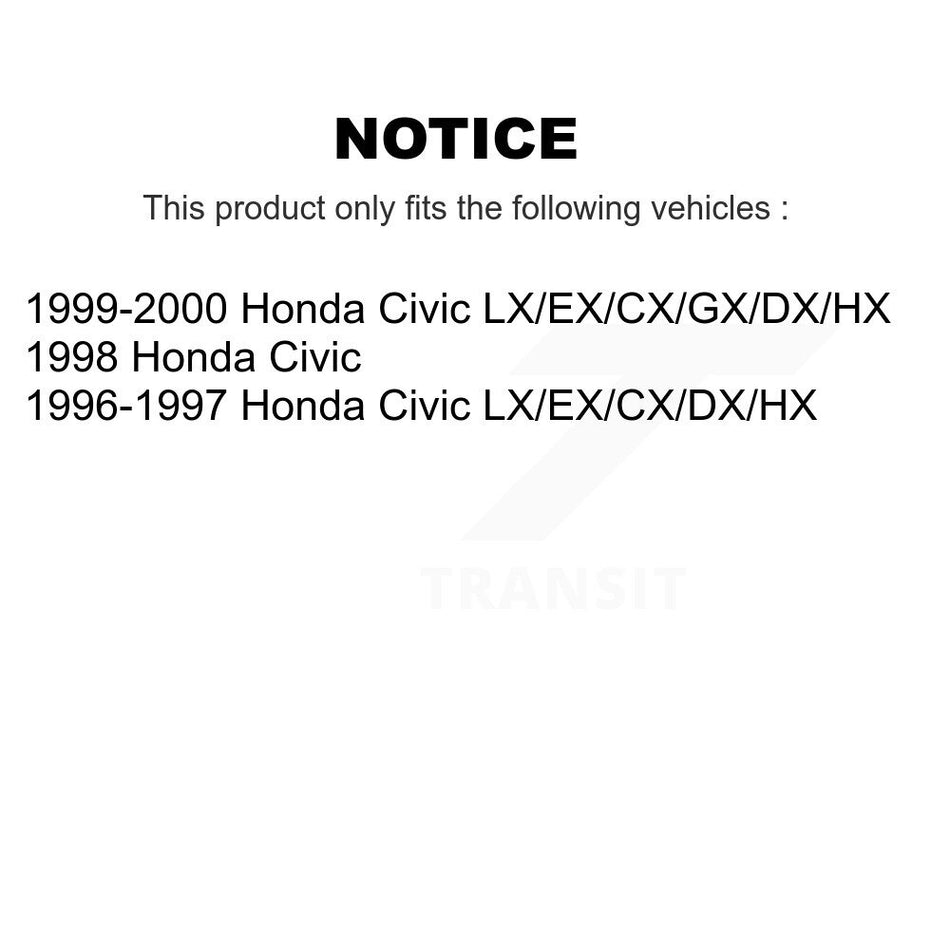 Front Suspension Control Arm And Ball Joint Assembly Steering Tie Rod End Stabilizer Bar Link Kit (8Pc) For Honda Civic KTR-100531