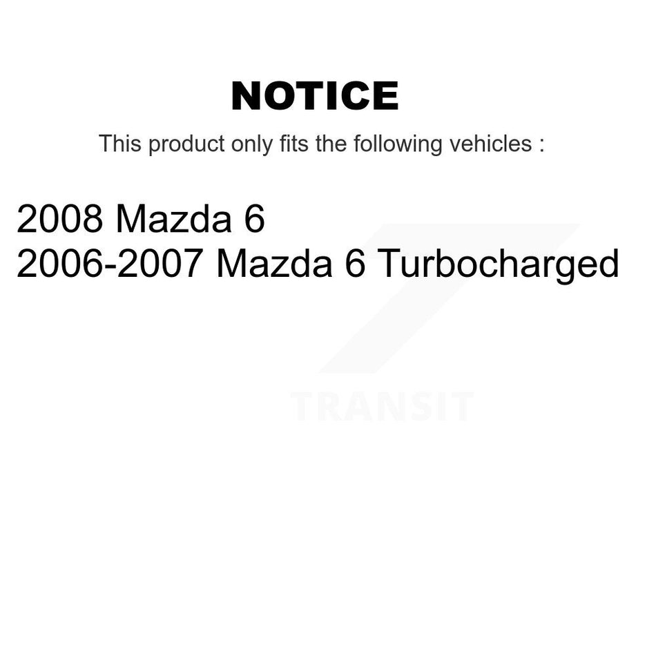 Front Suspension Control Arm And Ball Joint Assembly Steering Tie Rod End Stabilizer Bar Link Kit (8Pc) For Mazda 6 KTR-100621