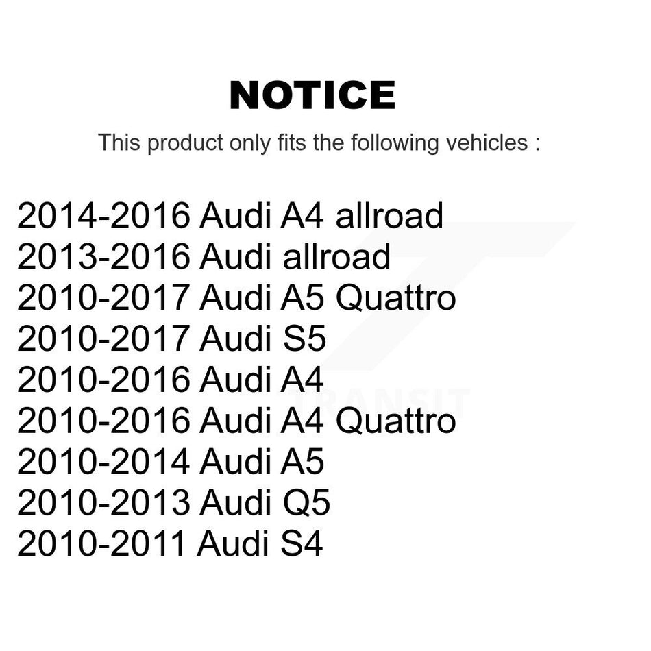 Front Suspension Control Arm And Ball Joint Assembly Steering Tie Rod End Stabilizer Bar Link Kit (8Pc) For Audi A4 Q5 A5 Quattro S5 allroad S4 KTR-100634