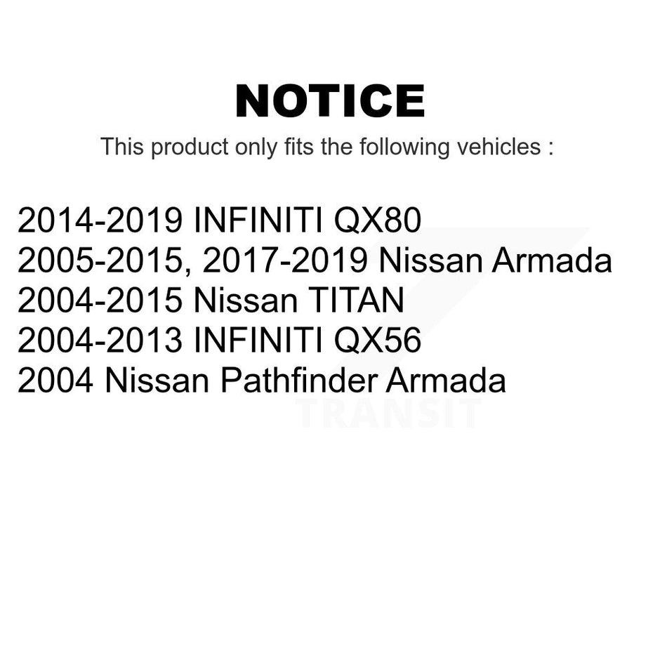 Front Suspension Stabilizer Bar Link Pair For Nissan Titan Armada Infiniti QX80 QX56 Pathfinder INFINITI TITAN KTR-100704