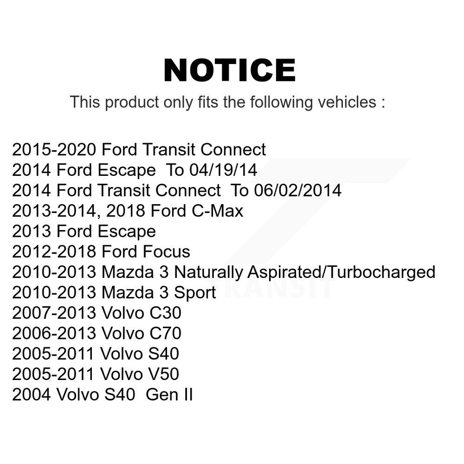 Front Suspension Stabilizer Bar Link Pair For Ford Focus Escape Mazda 3 Transit Connect Volvo S40 C-Max C70 C30 V50 Sport KTR-100738