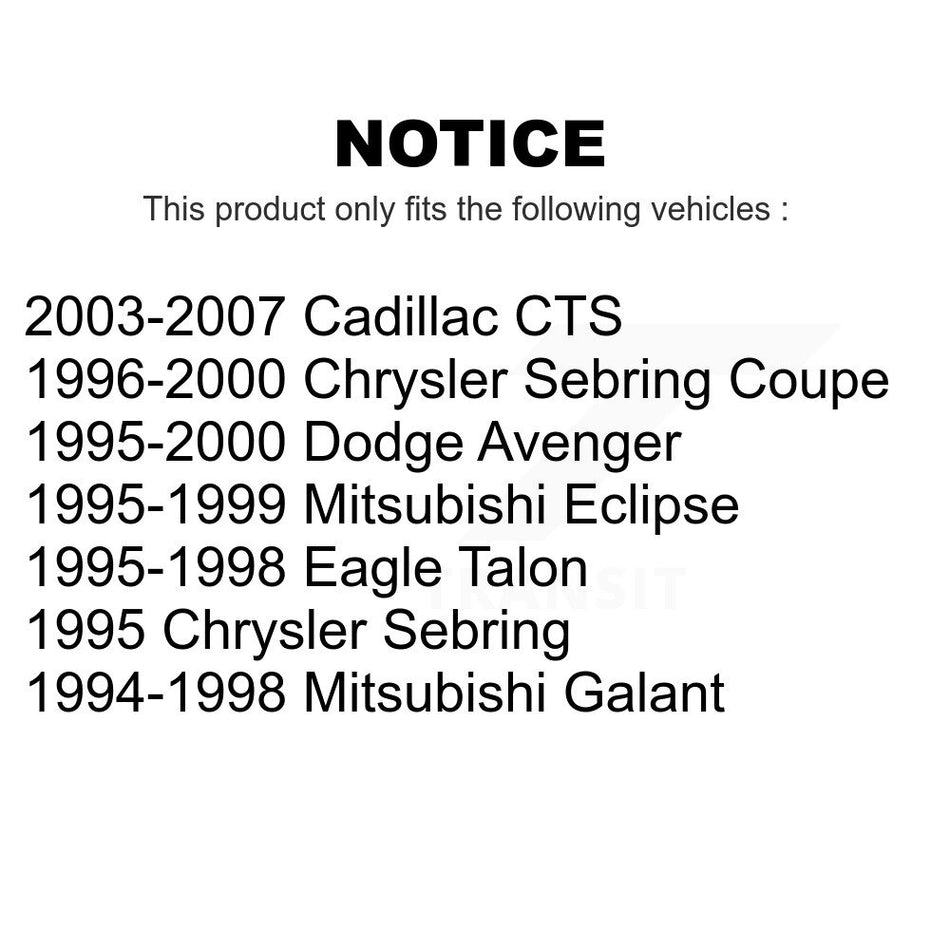 Front Suspension Stabilizer Bar Link Pair For Cadillac CTS Chrysler Sebring Mitsubishi Eclipse Dodge Avenger Galant Eagle Talon KTR-100782