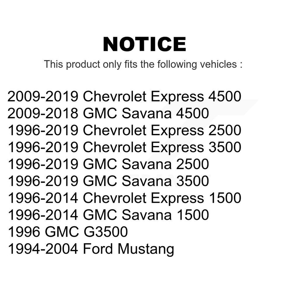 Front Suspension Stabilizer Bar Link Pair For Chevrolet Ford Mustang Express 3500 2500 GMC 1500 Savana G3500 4500 KTR-100804