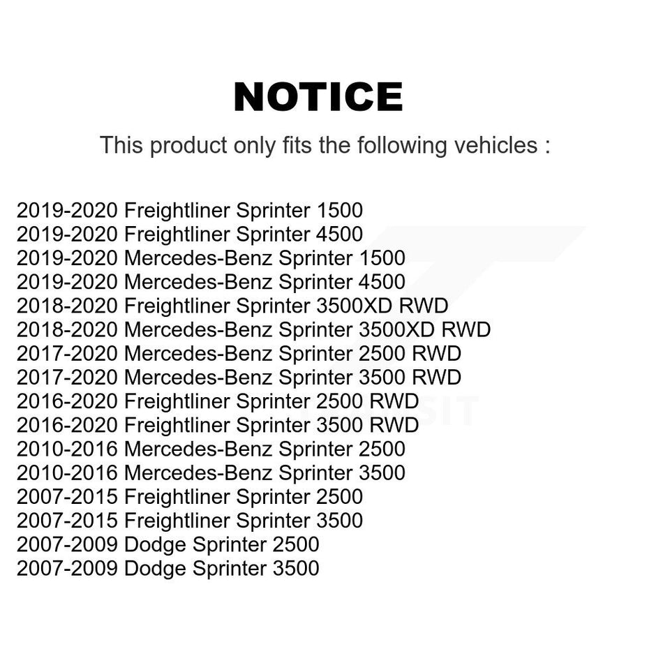 Front Suspension Stabilizer Bar Link Kit For Sprinter 2500 Mercedes-Benz 3500 Freightliner Dodge 1500 4500 3500XD KTR-100870