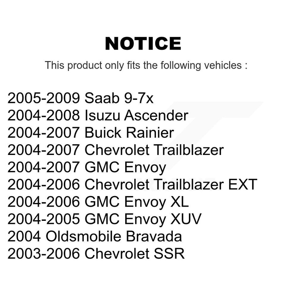 Front Suspension Stabilizer Bar Link Kit For Chevrolet Trailblazer GMC Envoy EXT XL Buick Rainier XUV SSR Isuzu Ascender Saab 9-7x Oldsmobile Bravada KTR-100904