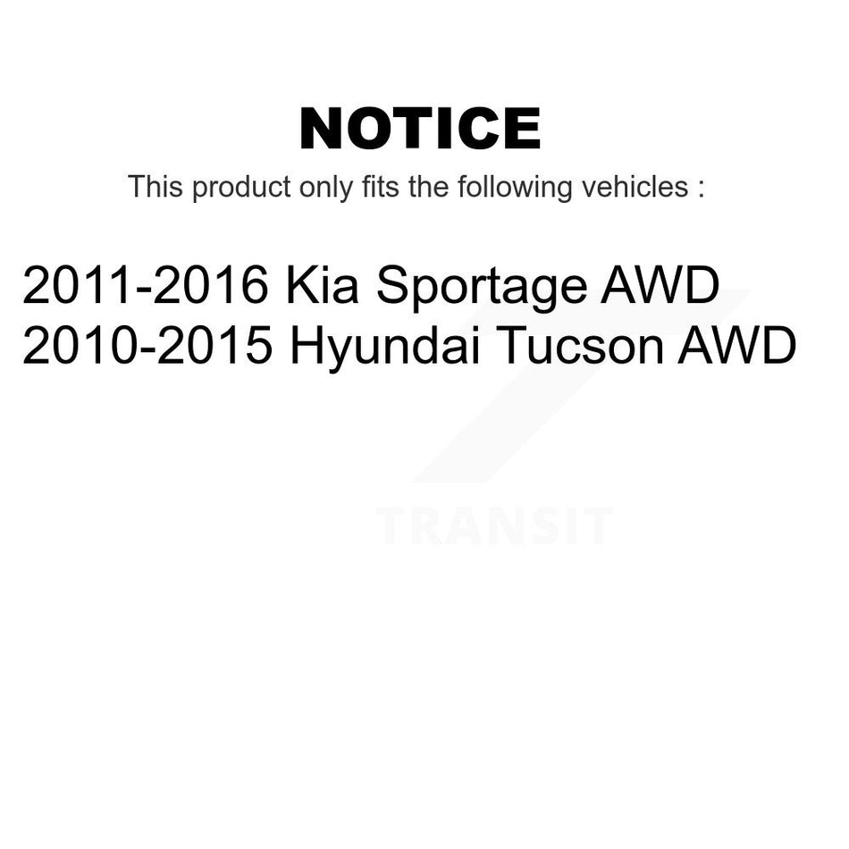 Rear Suspension Stabilizer Bar Link Pair For Hyundai Tucson Kia Sportage AWD KTR-100988