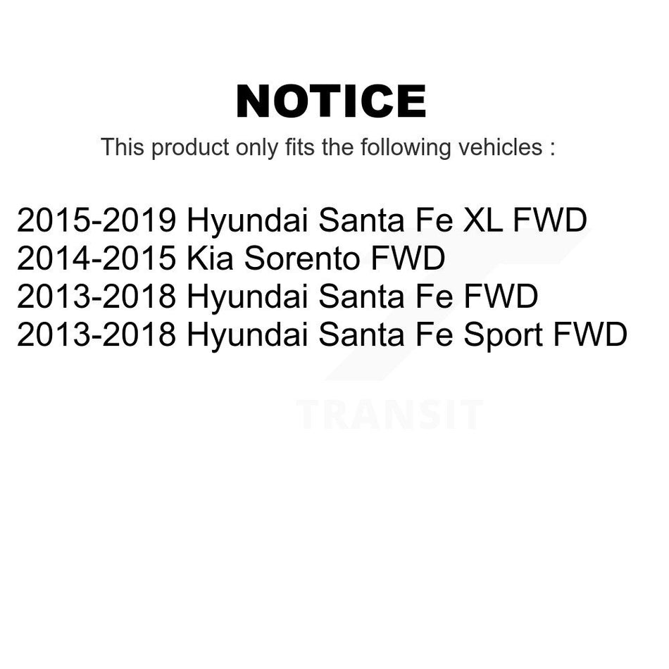 Rear Suspension Stabilizer Bar Link Pair For Hyundai Santa Fe Sport Kia Sorento XL FWD KTR-100990