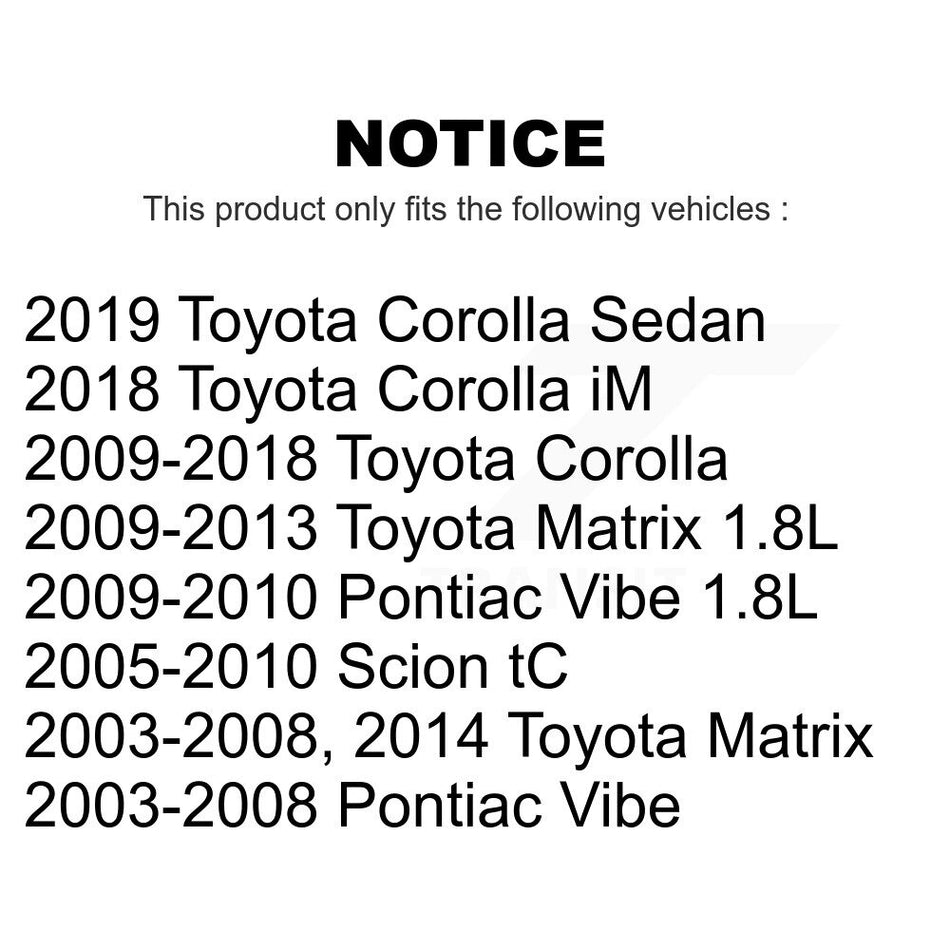 Front Suspension Ball Joints Pair For Toyota Corolla Matrix Pontiac Vibe Scion tC iM KTR-101127