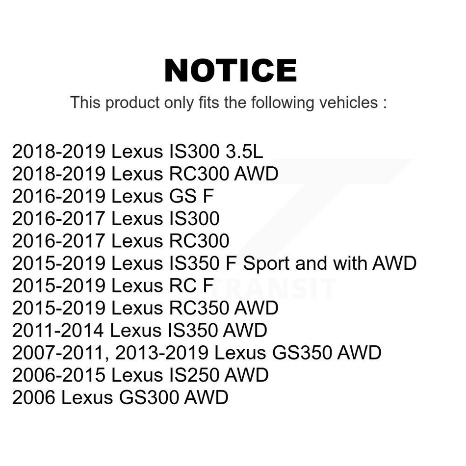 Front Suspension Ball Joints Pair For Lexus IS250 GS350 IS300 IS350 GS300 RC350 RC300 RC F GS KTR-101149