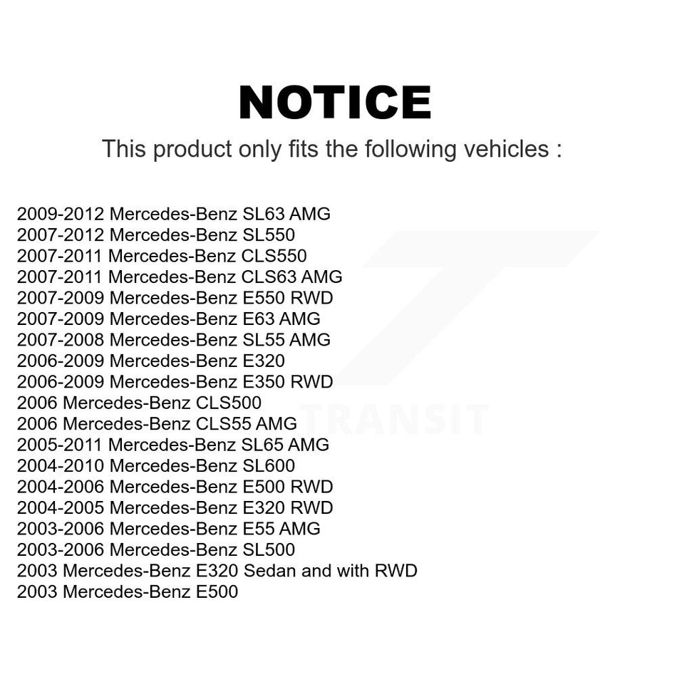 Front Suspension Ball Joints Pair For Mercedes-Benz E350 E320 SL500 E500 SL550 CLS550 CLS500 E550 E55 AMG E63 CLS55 SL600 SL63 CLS63 SL65 SL55 KTR-101309