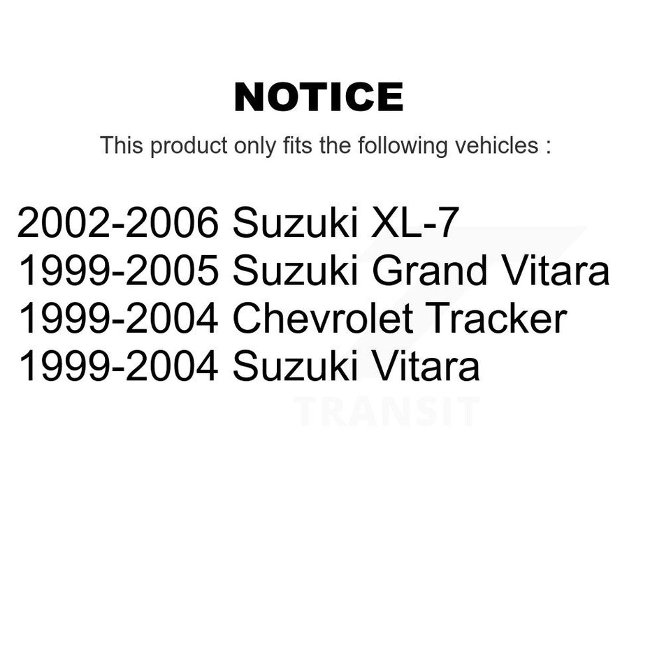 Front Suspension Control Arm And Ball Joint Assembly Kit For Suzuki Chevrolet Tracker XL-7 Grand Vitara KTR-101376