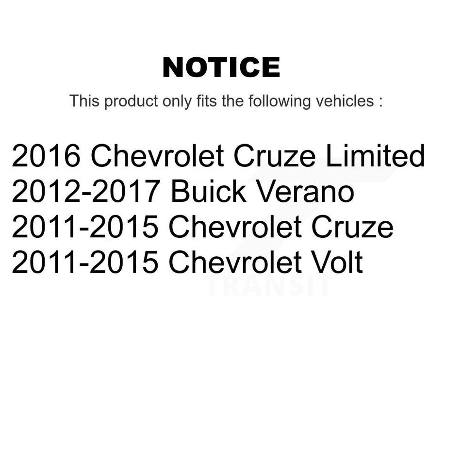 Front Suspension Control Arm And Ball Joint Assembly Kit For Chevrolet Cruze Buick Verano Limited Volt KTR-101448