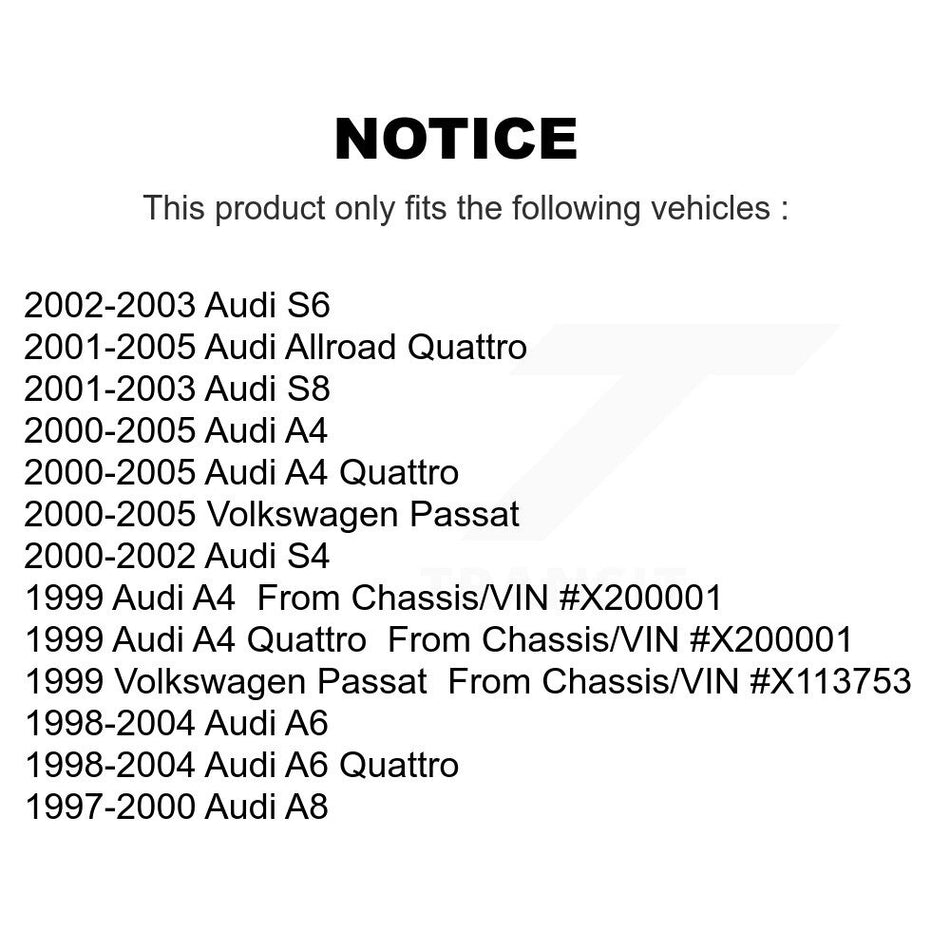 Front Suspension Control Arm And Ball Joint Assembly Kit For Audi Volkswagen Passat A4 Quattro A6 Allroad S4 S8 S6 A8 KTR-101584