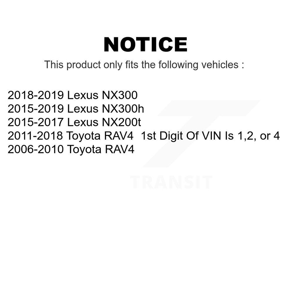 Rear Suspension Control Arm And Ball Joint Assembly Pair For Toyota RAV4 Lexus NX200t NX300 NX300h KTR-101587