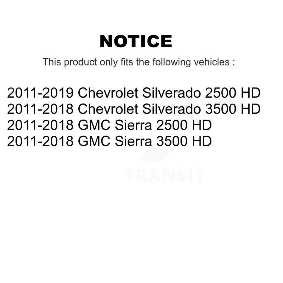 Front Suspension Control Arm And Ball Joint Assembly Steering Tie Rod End Stabilizer Bar Link Kit For Chevrolet Silverado 2500 HD GMC Sierra 3500 KTR-101690