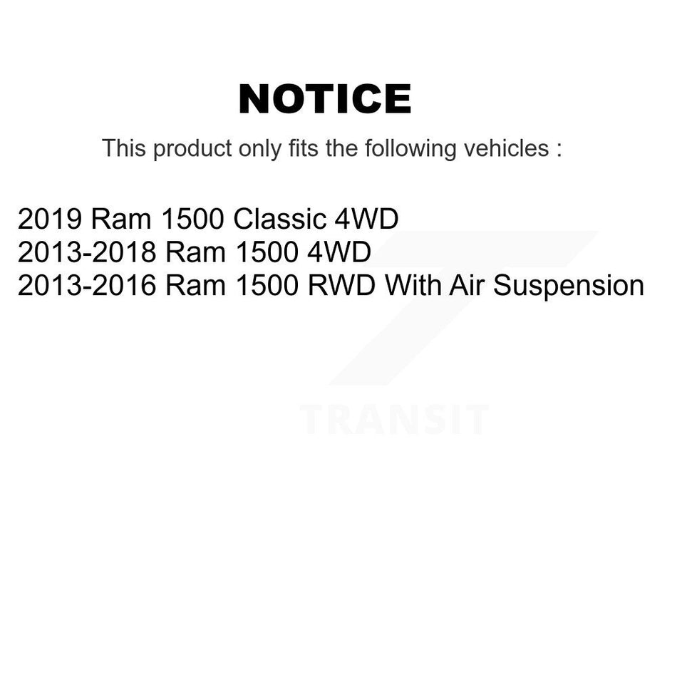 Front Suspension Control Arm And Ball Joint Assembly Steering Tie Rod End Stabilizer Bar Link Kit (8Pc) For Ram 1500 Classic KTR-101716