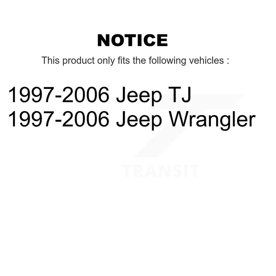 Front Rear Suspension Stabilizer Bar Link Kit For 1997-2006 Jeep Wrangler TJ KTR-101986