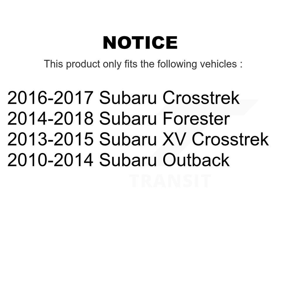 Front Rear Suspension Stabilizer Bar Link Kit For Subaru Forester Outback XV Crosstrek KTR-102045