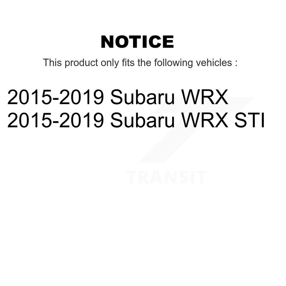 Front Rear Suspension Stabilizer Bar Link Kit For 2015-2019 Subaru WRX STI KTR-102046