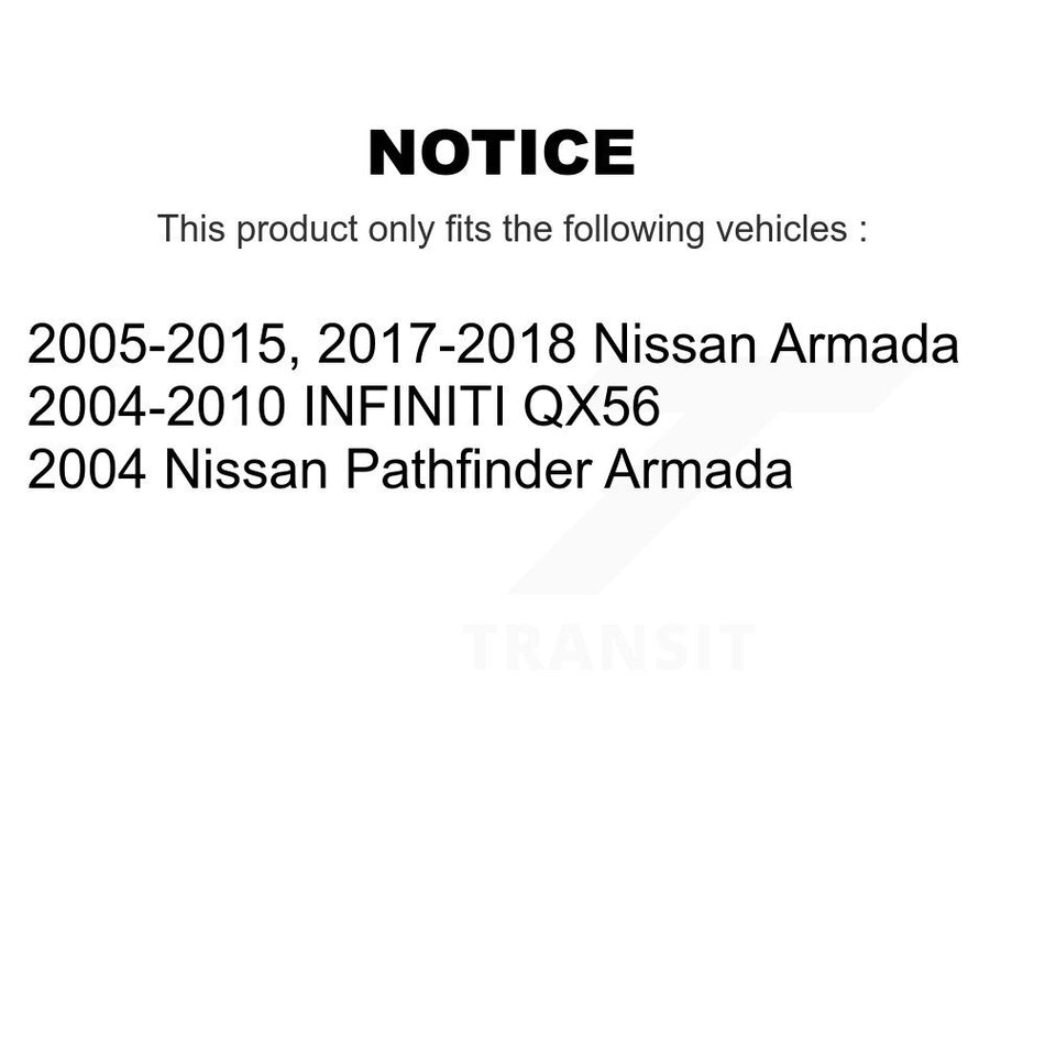 Front Rear Suspension Stabilizer Bar Link Kit For Nissan Armada Infiniti QX56 Pathfinder INFINITI KTR-102200