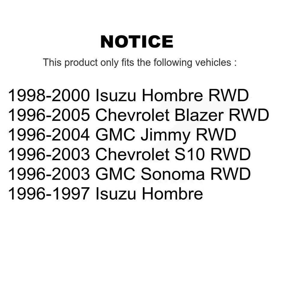 Front Suspension Ball Joint And Tie Rod End Kit For Chevrolet S10 Blazer GMC Sonoma Jimmy Isuzu Hombre KTR-102351