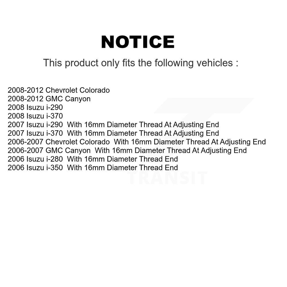 Front Suspension Ball Joint And Tie Rod End Kit For Chevrolet Colorado GMC Canyon Isuzu i-290 i-280 i-370 i-350 KTR-102406