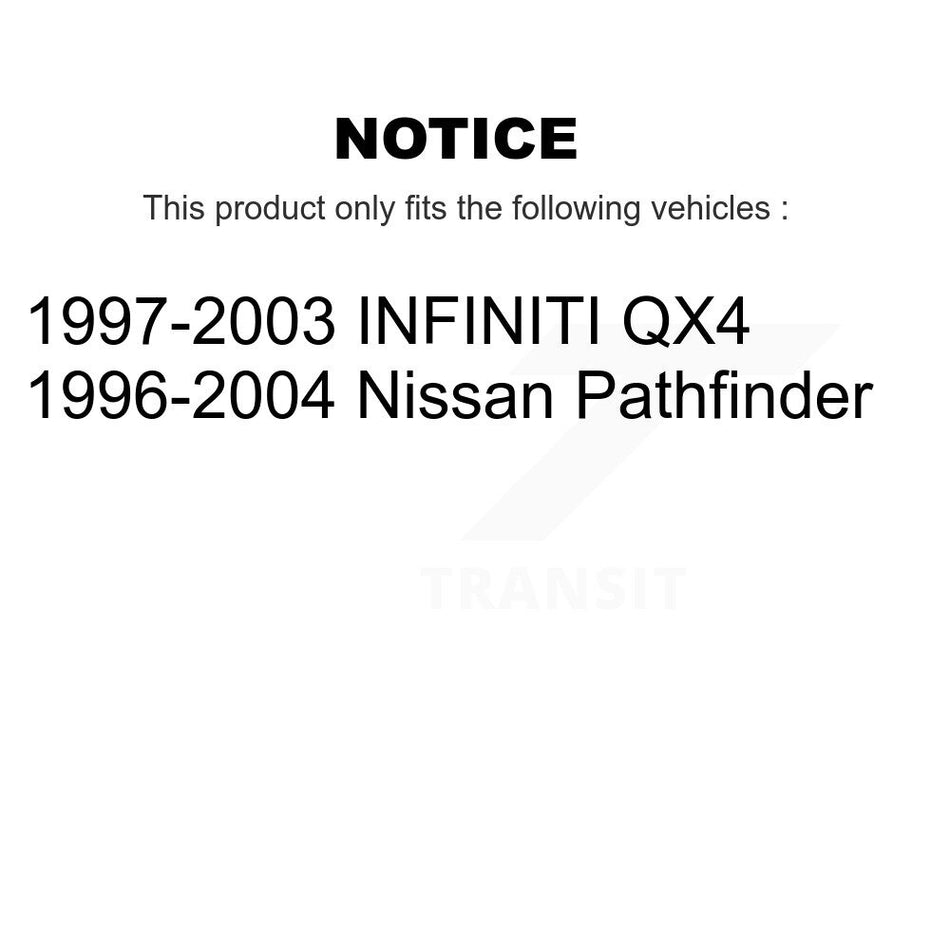 Front Suspension Control Arm And Tie Rod End Kit For Nissan Pathfinder Infiniti QX4 INFINITI KTR-102557