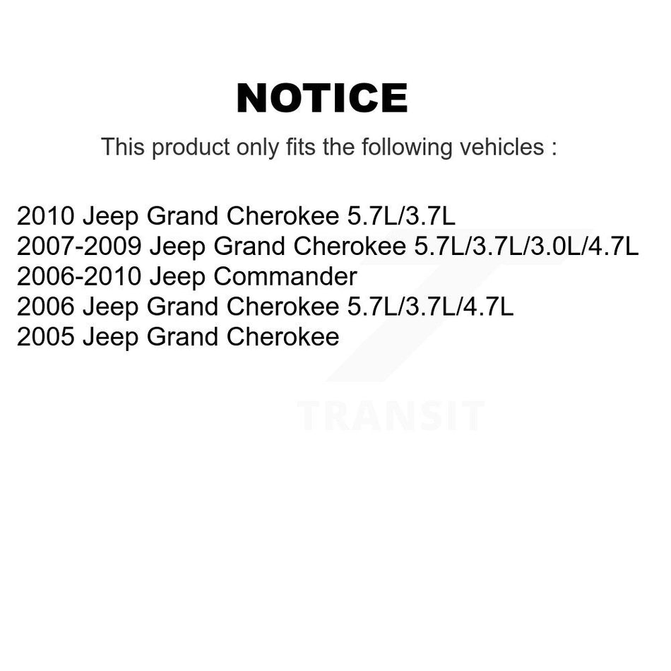 Front Suspension Control Arm Assembly And Tie Rod End Kit For Jeep Grand Cherokee Commander KTR-102668