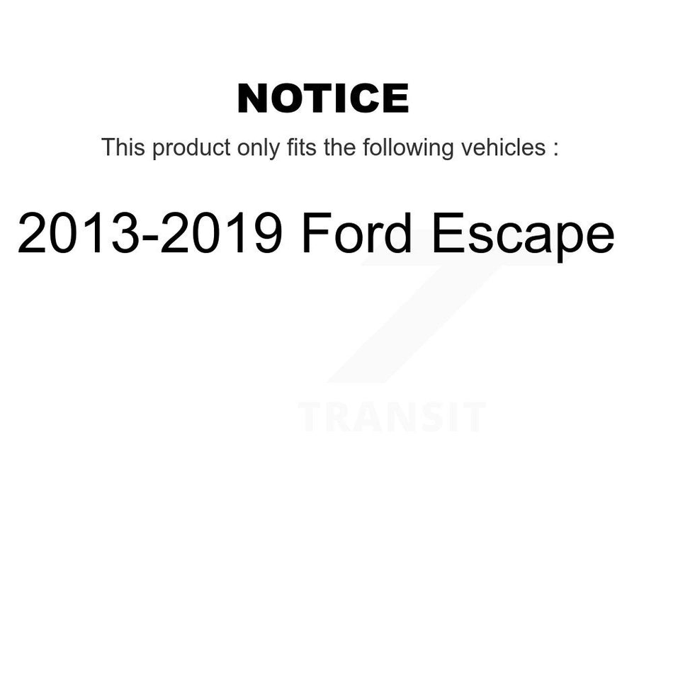 Front Suspension Control Arm Assembly And Tie Rod End Kit For 2013-2019 Ford Escape KTR-102683