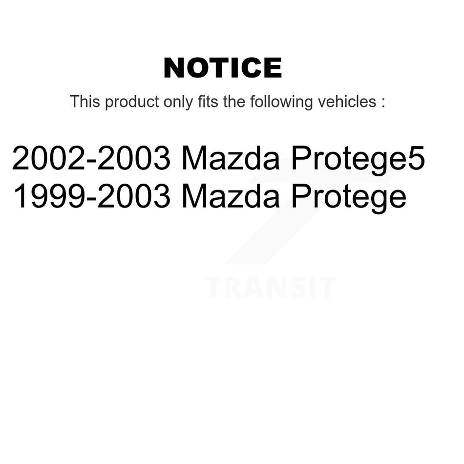 Front Suspension Control Arm Assembly And Tie Rod End Kit For Mazda Protege Protege5 KTR-102718