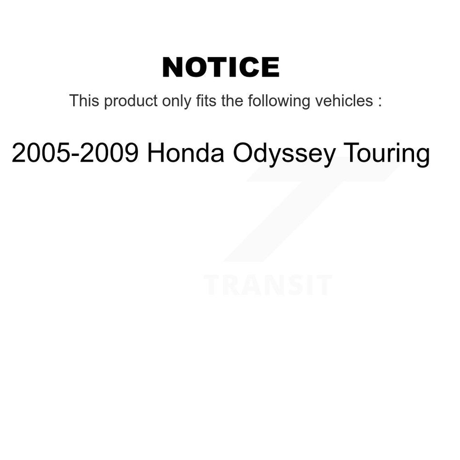 Front Suspension Control Arm Assembly And Tie Rod End Kit For 2005-2009 Honda Odyssey Touring KTR-102757