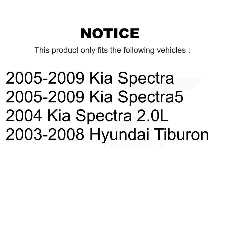 Front Suspension Control Arm Assembly And Tie Rod End Kit For Kia Spectra Hyundai Tiburon Spectra5 KTR-102760