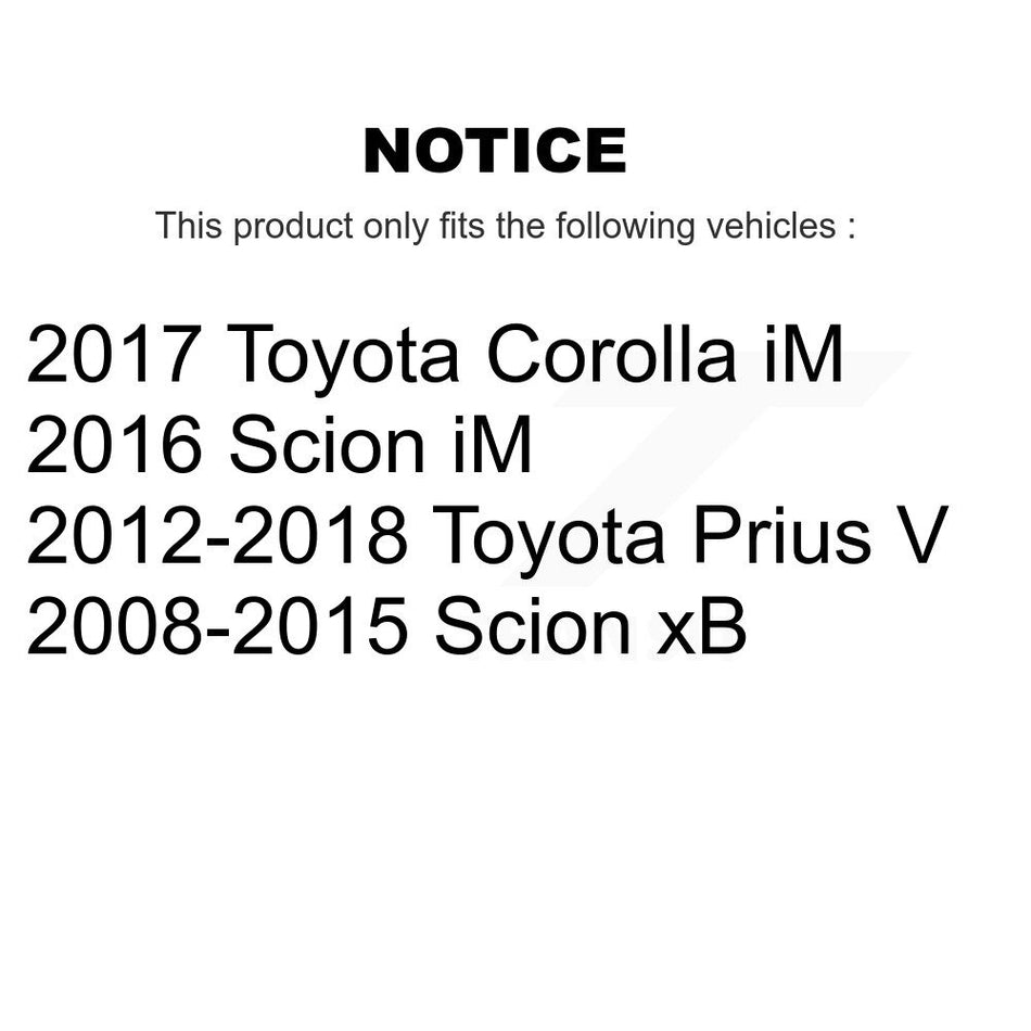 Front Suspension Control Arm And Tie Rod End Kit For Scion xB Toyota Prius V Corolla iM KTR-103104