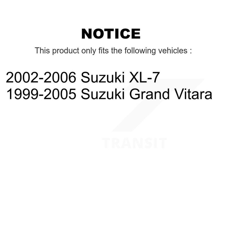 Front Suspension Control Arm And Ball Joint Assembly Steering Tie Rod End Stabilizer Bar Link Kit (8Pc) For Suzuki XL-7 Grand Vitara KTR-103234