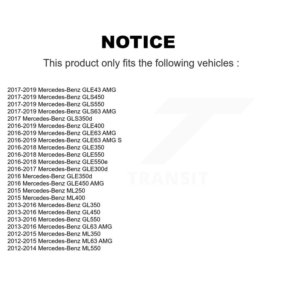 Front Suspension Bar Link Kit For Mercedes-Benz ML350 GLE350 GLS450 GL450 GLE43 AMG GL550 GLS550 GL350 GLE400 GLE450 GLE63 S ML400 ML550 ML250 GLS63 GL63 ML63 GLE300d GLE550e GLE550 GLS350d KTR-103268