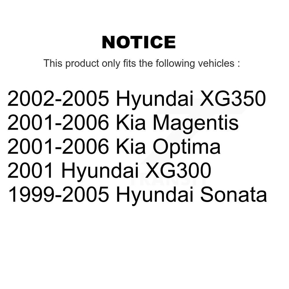 Front Suspension Control Arms And Lower Ball Joints Kit For Hyundai Sonata Kia Optima XG350 XG300 Magentis KTR-103355