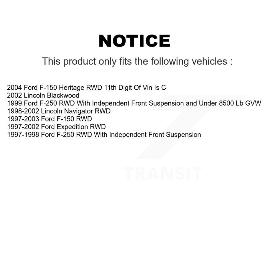 Front Suspension Control Arms And Lower Ball Joints Kit For Ford F-150 Expedition Lincoln Navigator Heritage F-250 Blackwood KTR-103405