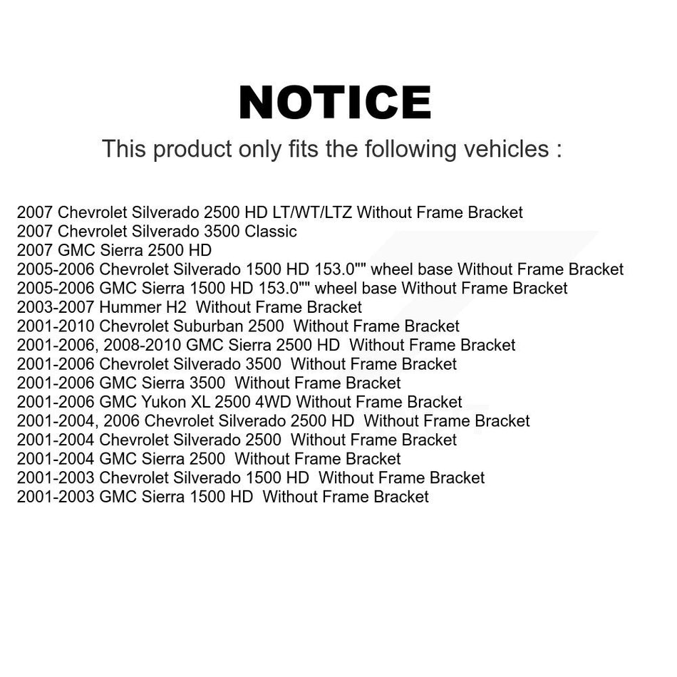 Front Control Arms Assembly And Lower Ball Joints Tie Rods Link Sway Bar Suspension Kit (13Pc) For Chevrolet Silverado 2500 HD GMC Sierra 3500 Hummer H2 1500 Suburban Classic Yukon XL KTR-103412